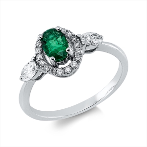 Ring 4er-Krappe 18 kt WG