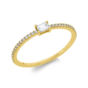 Ring 4er-Krappe 18 kt GG