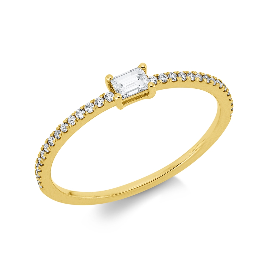 Ring 4er-Krappe 18 kt GG