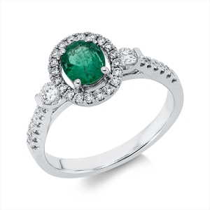 Ring 4er-Krappe 18 kt WG
