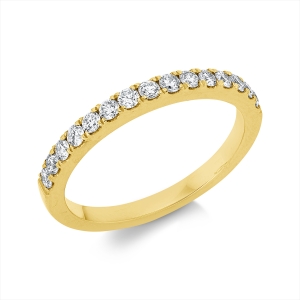 Memoire halb Ring  18kt Gelbgold mit 0,38ct Diamanten