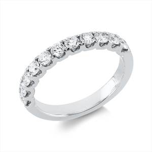 Memoire halb Ring  18kt Weißgold mit 0,70ct Diamanten