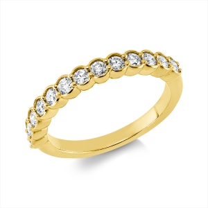 Memoire halb Ring  18kt Gelbgold mit 0,50ct Diamanten