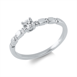 Ring 4er-Krappe 18 kt WG