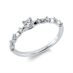 Ring 4er-Krappe 18 kt WG