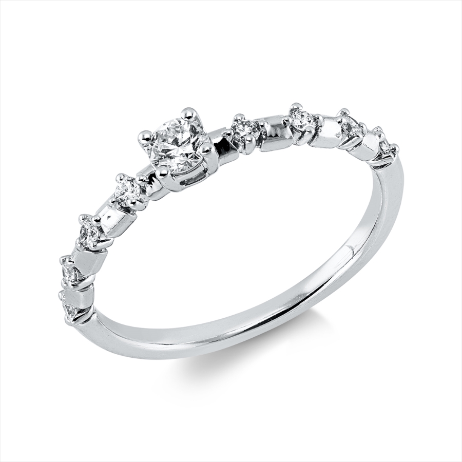 Ring 4er-Krappe 18 kt WG