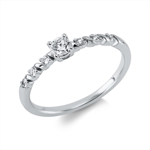 Ring 4er-Krappe 18 kt WG