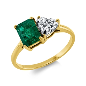 Ring 4er-Krappe 18 kt GG