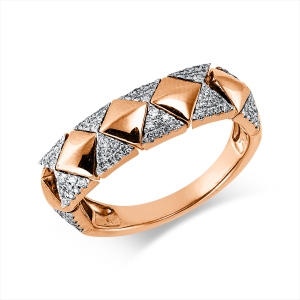 Ring 18 kt RG+WG