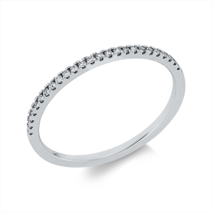 Memoire halb Ring  18kt Rotgold mit 0,10ct Diamanten