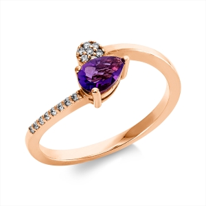Ring 3er-Krappe 14 kt RG