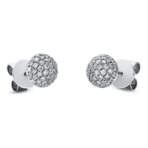 Pavé Ohrstecker  18kt Weißgold mit 0,42ct Diamanten