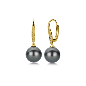 Ohrschmuck  18kt Gelbgold mit 0,07ct Diamanten