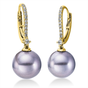 Ohrschmuck  18kt Gelbgold mit 0,16ct Diamanten