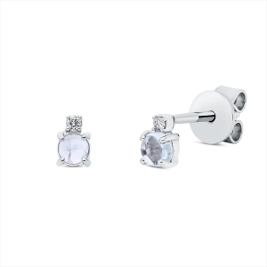 Ohrstecker 4er-Krappe 18 kt WG