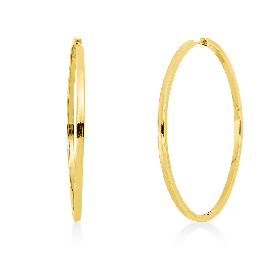 Creolen  14kt Gelbgold mit 0,00ct Diamanten