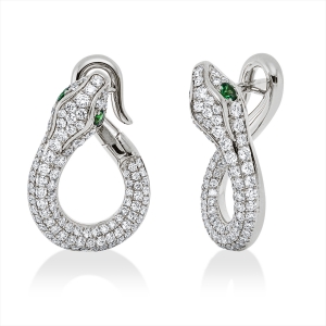 Ohrschmuck 18 kt GG Schlange