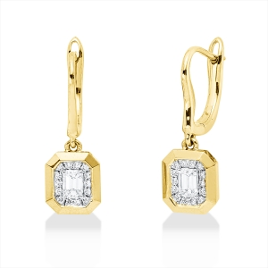 Ohrschmuck 18 kt GG+WG