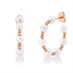 Ohrstecker  18kt Rotgold mit 0,00ct Diamanten