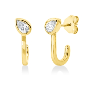 Ohrschmuck Zarge 18 kt GG