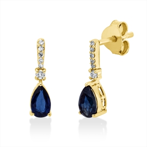 Ohrschmuck 3er-Krappe 18 kt GG Tropfen