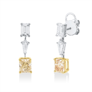 Ohrschmuck 18 kt WG+GG, GIA 3535063870, 2526433107