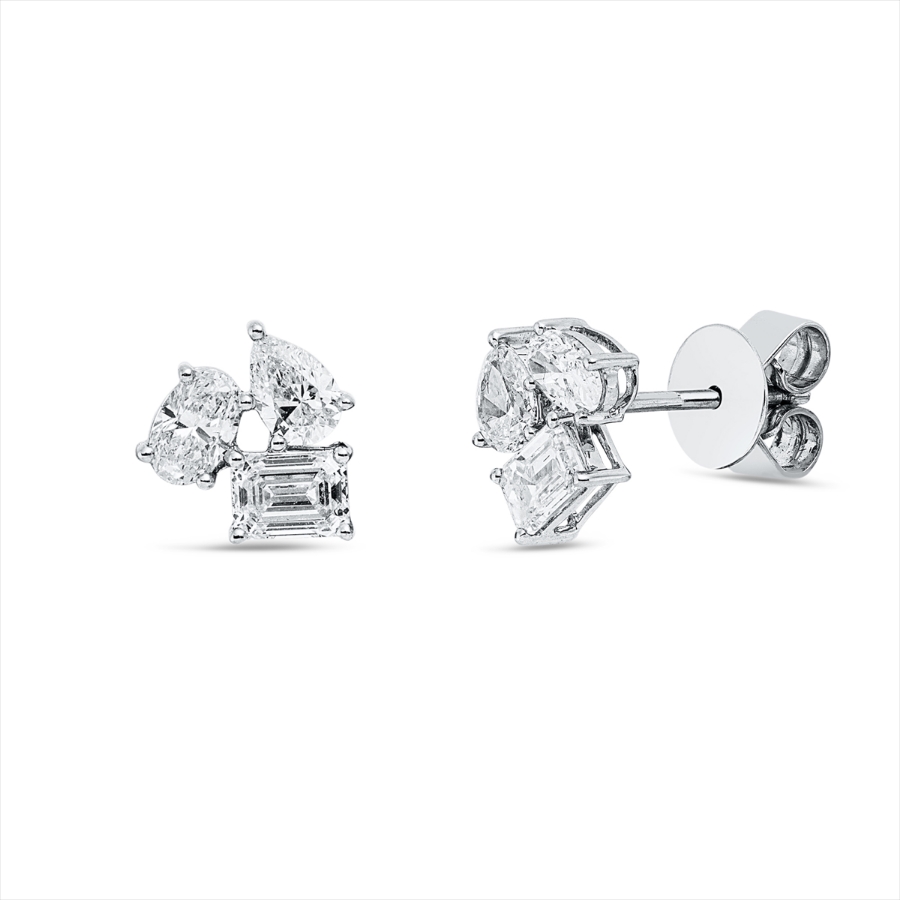 Ohrstecker 18 kt WG