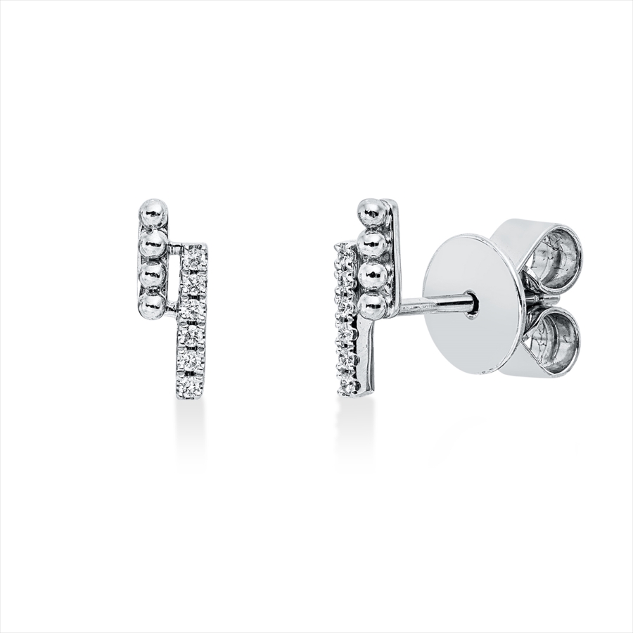 Ohrstecker 18 kt WG