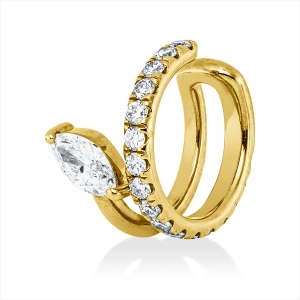 Ohrschmuck 18 kt GG, Ohrmanschette