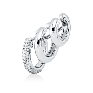 Ohrschmuck 18 kt WG, Einzelstück