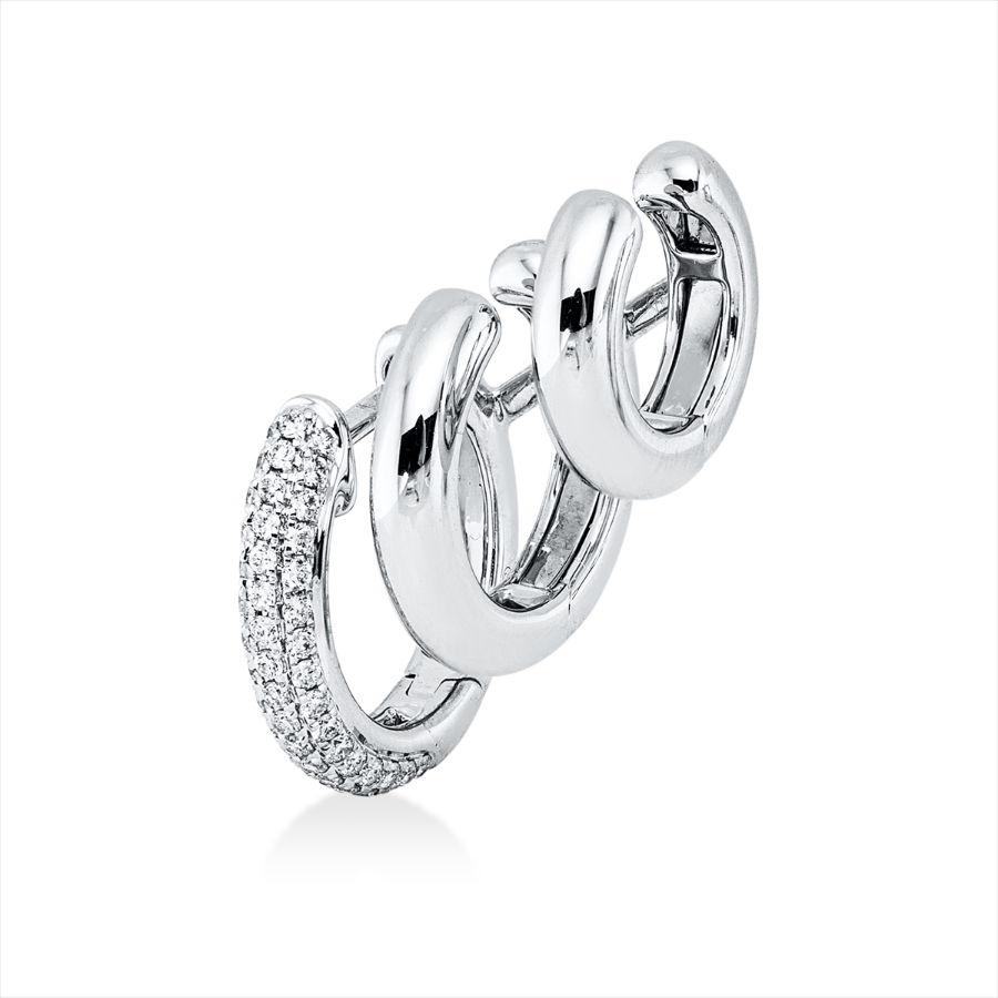 Ohrschmuck 18 kt WG, Einzelstück