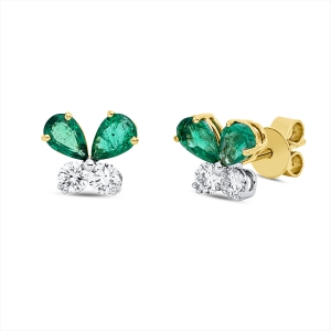 Ohrstecker 18 kt GG+WG