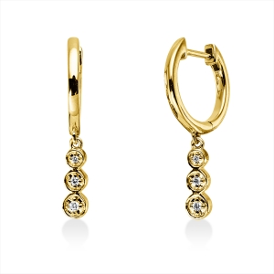 Ohrschmuck Zarge 18 kt GG