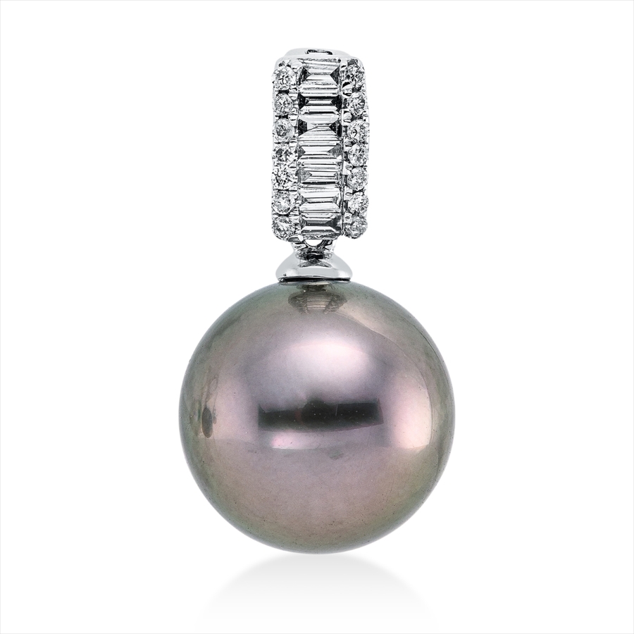 Anhänger  18kt Weißgold mit 0,13ct Diamanten