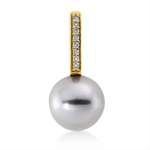Anhänger  18kt Gelbgold mit 0,04ct Diamanten