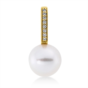 Anhänger  18kt Gelbgold mit 0,04ct Diamanten