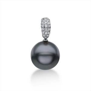 Anhänger  18kt Weißgold mit 0,12ct Diamanten