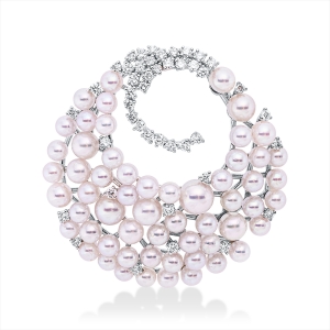 Anhänger  18kt Weißgold mit 0,43ct Diamanten