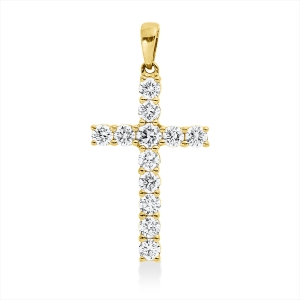 Anhänger 18 kt GG Kreuz