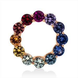 Anhänger 18 kt RG Kreis