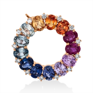 Anhänger 18 kt RG Kreis