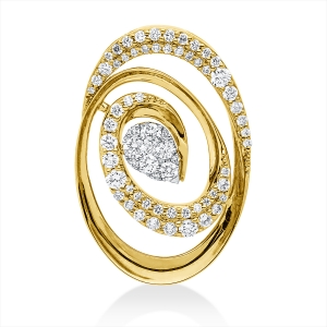 Anhänger 18 kt GG+WG