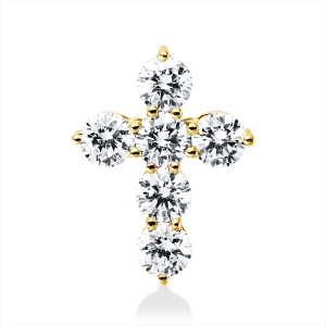 Anhänger 18 kt GG Kreuz