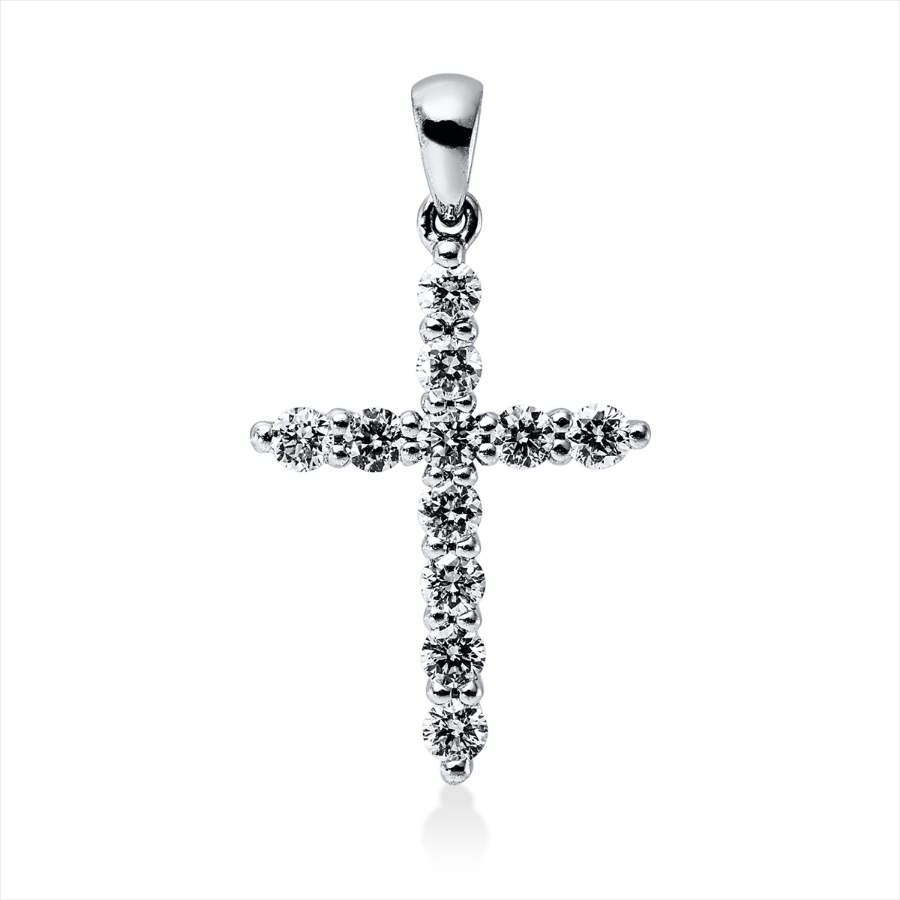 Anhänger 18 kt WG Kreuz, mit Öse