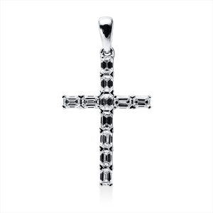 Anhänger 18 kt WG Kreuz, mit Öse