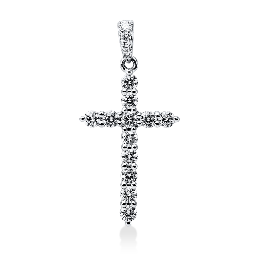 Anhänger 18 kt WG Kreuz, mit Öse