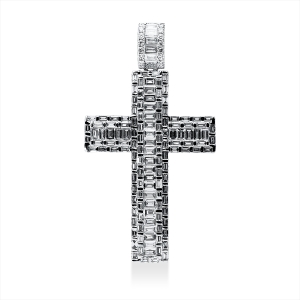 Anhänger 18 kt WG Kreuz, mit Öse