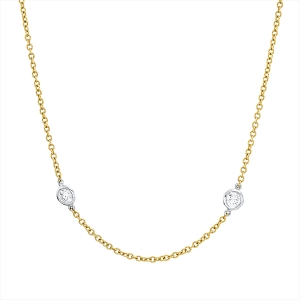 Collier Zarge 18 kt GG+WG