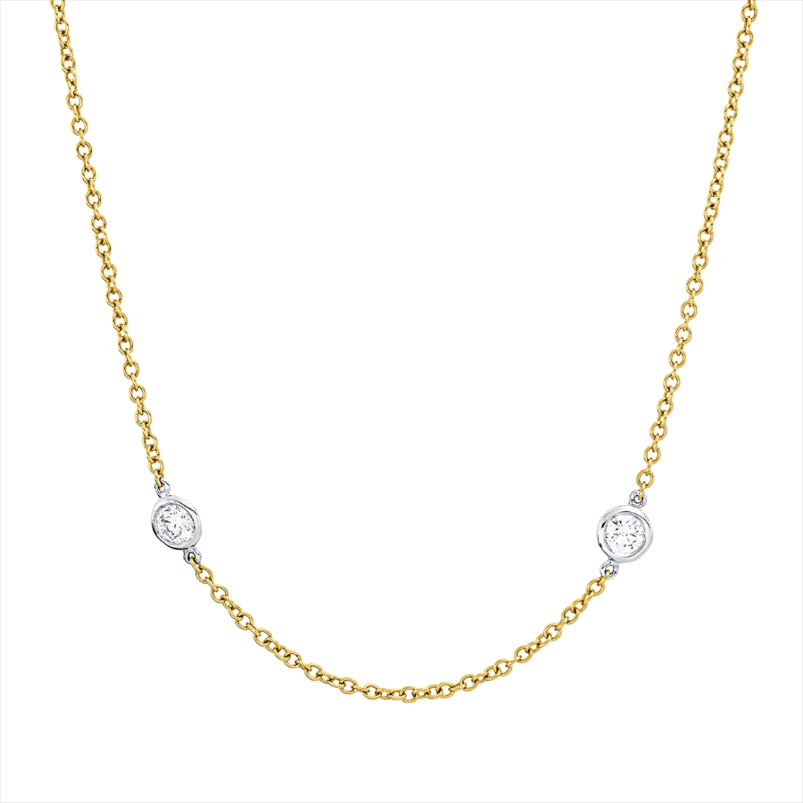 Collier Zarge 18 kt GG+WG