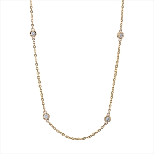 Collier Zarge 18 kt GG, mit ZÖ 42 cm